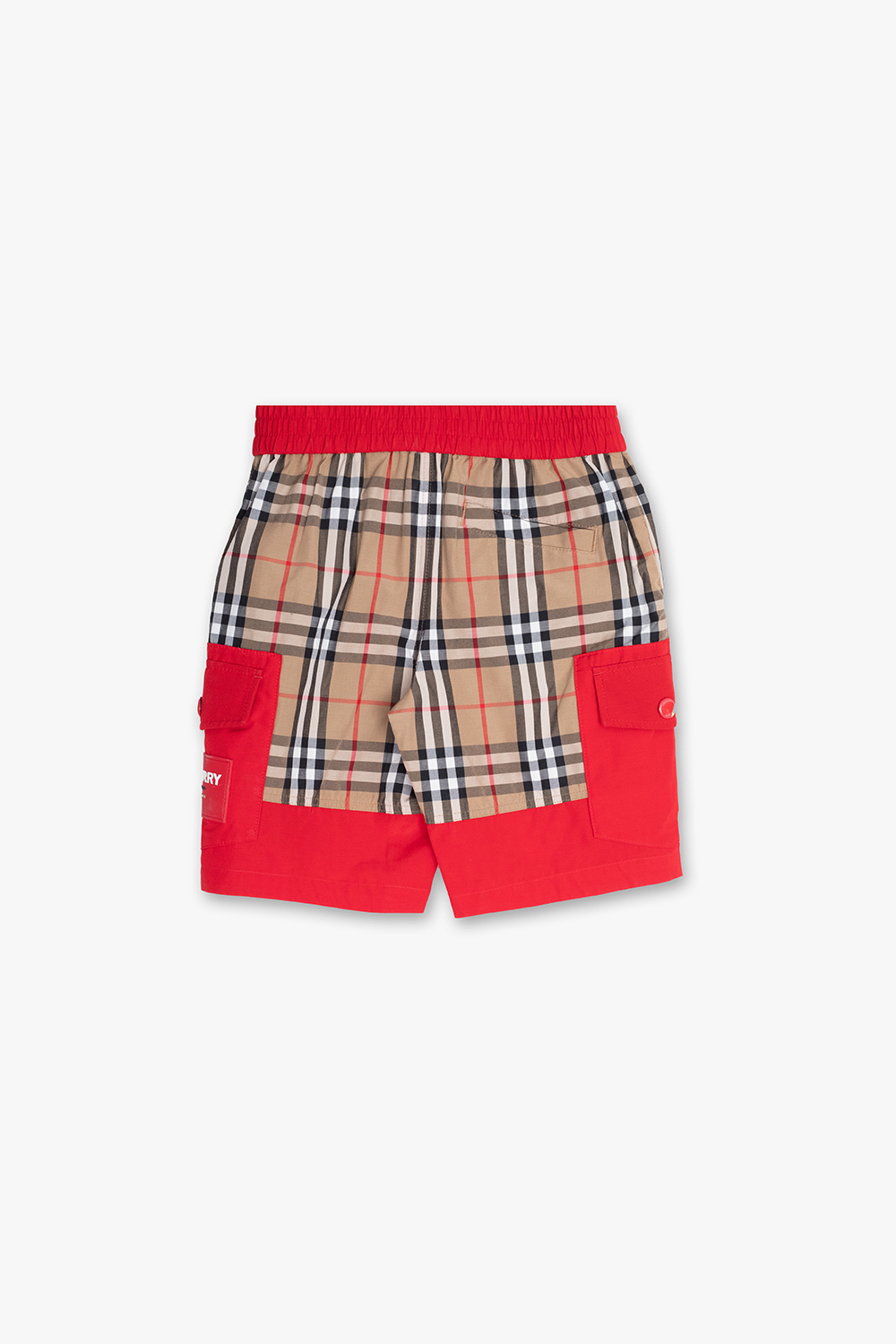 Burberry shorts kids sales red